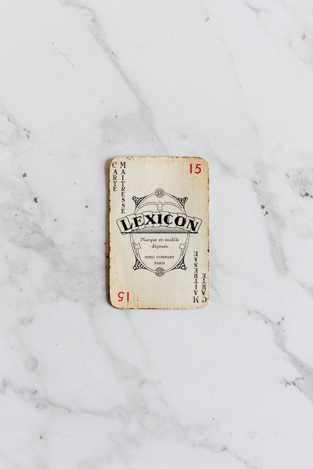1930s french “lexicon” card game