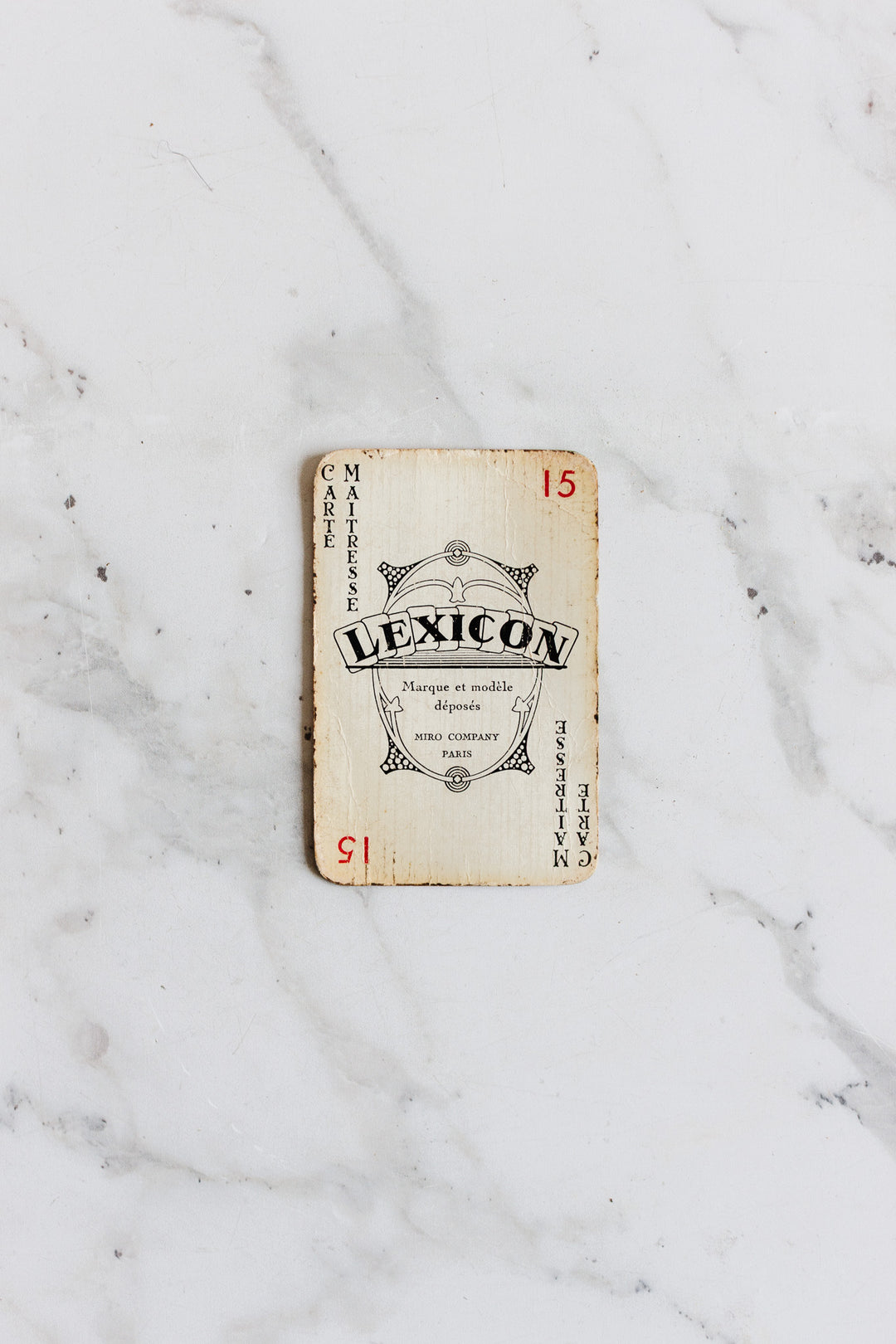 1930s french “lexicon” card game
