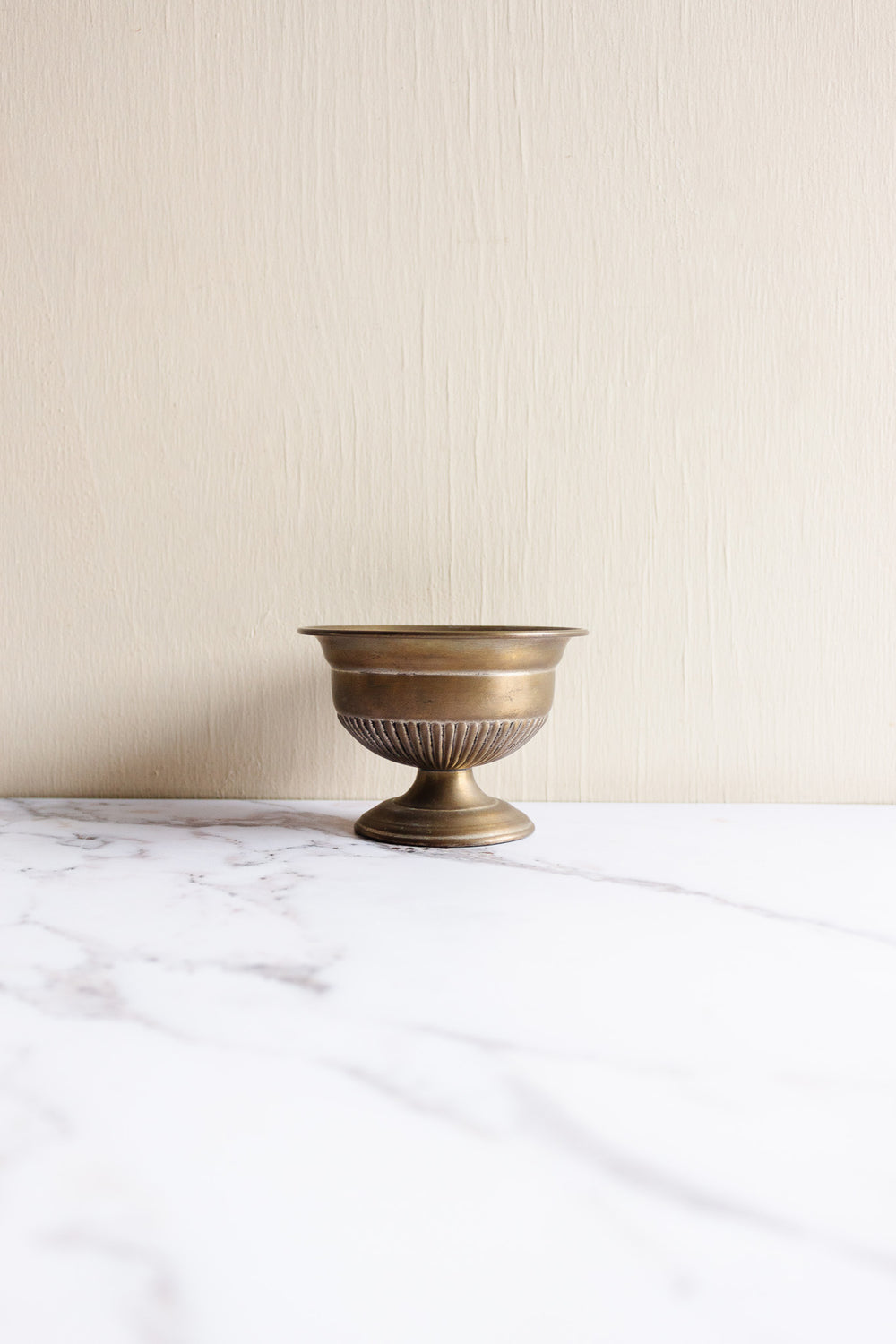 vintage English brass urn