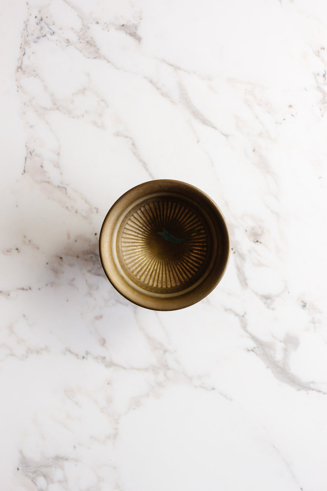 vintage English brass urn