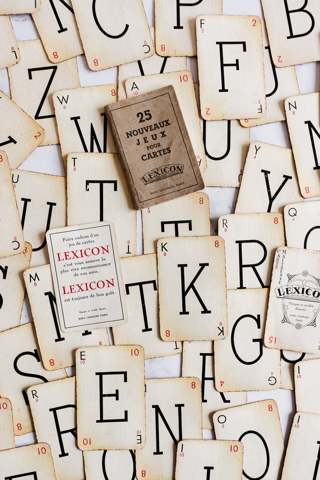 1930s french “lexicon” card game