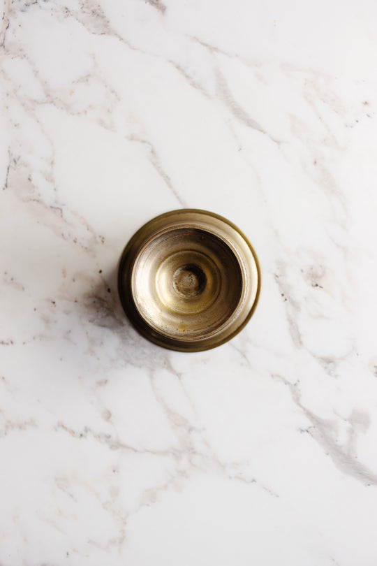 vintage English brass urn
