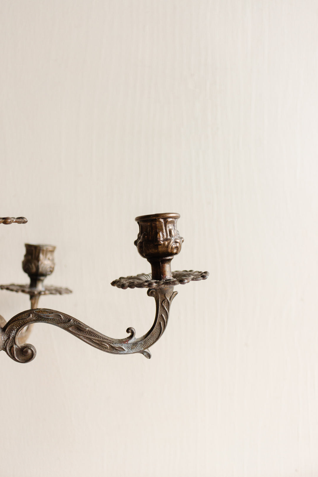 antique French rococo gilt ormolu candelabra