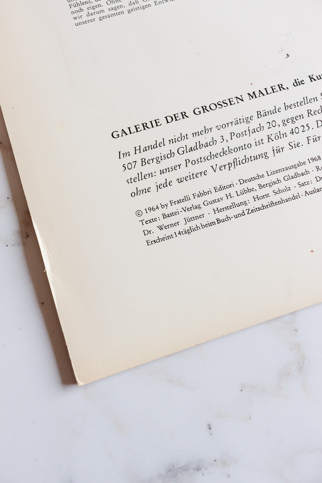 1960s german "galerie der großen maler" art publication