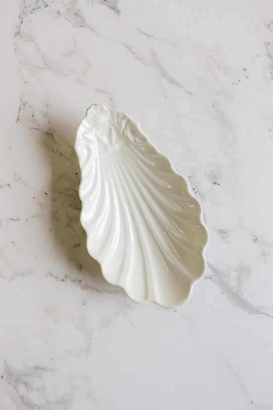 antique french porcelain coquillage ravier