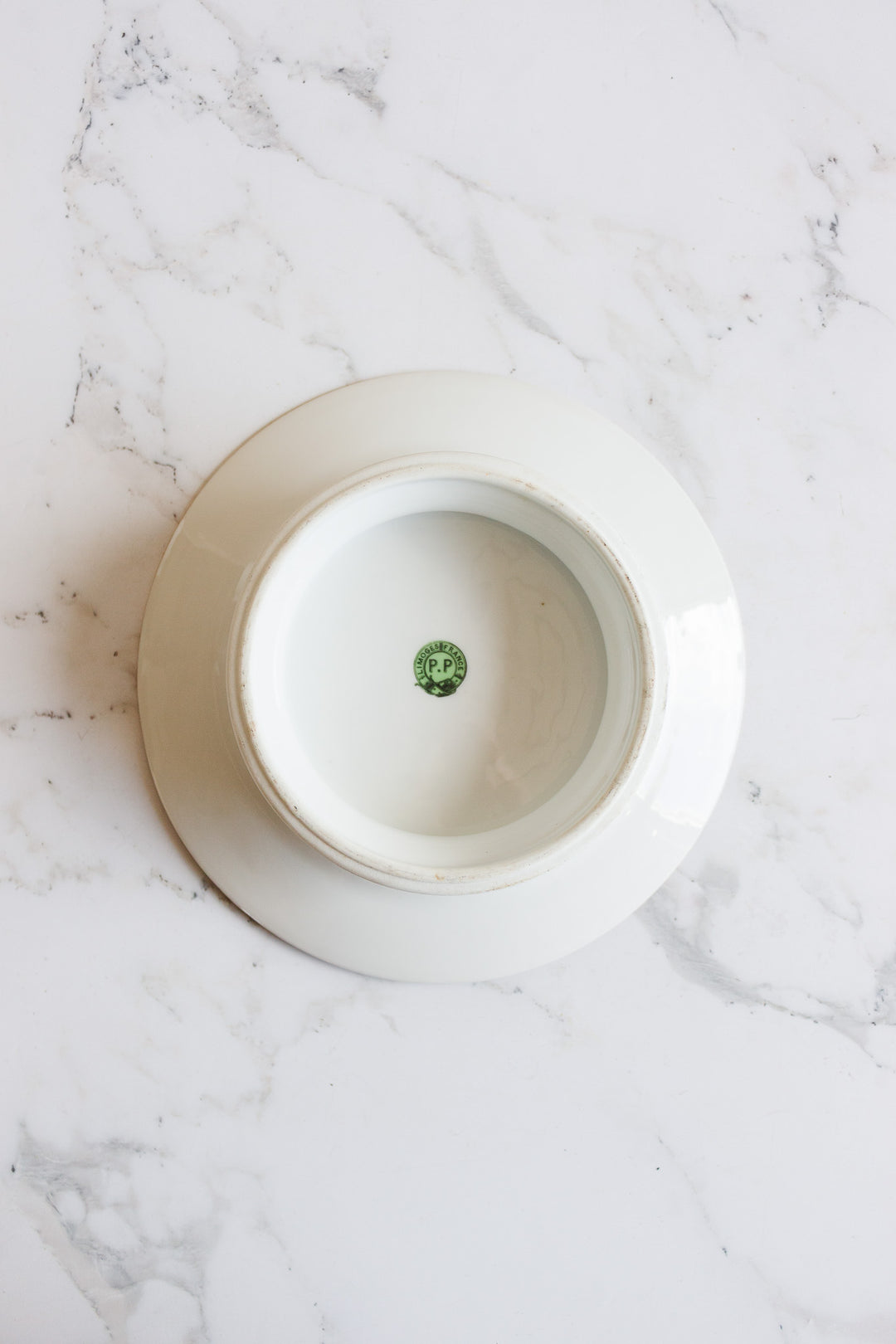 rare art deco 1930s p.p. limoges cake plate