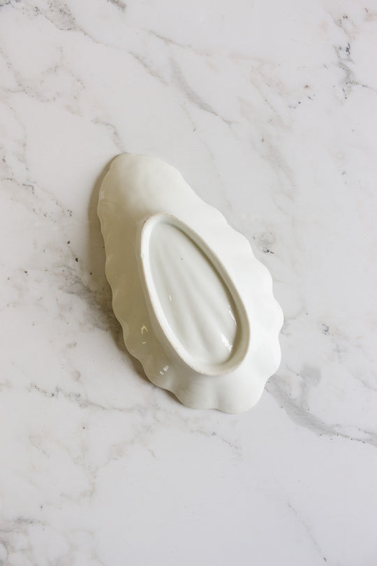antique french porcelain coquillage ravier