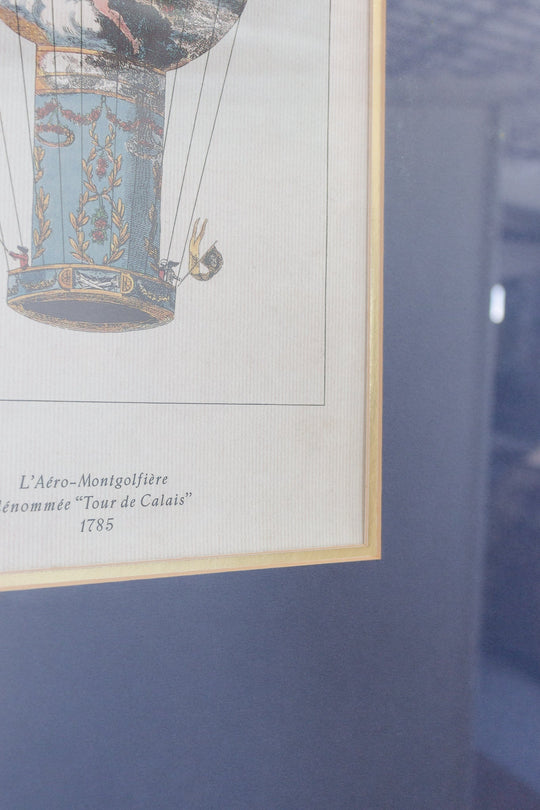 vintage french "l'aéro-mongolfière" print