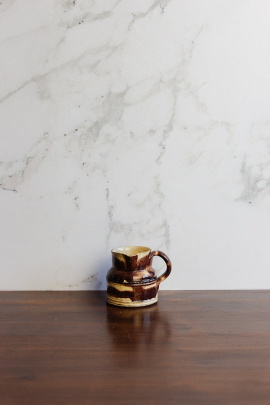 antique French Dieulefit ceramic creamer