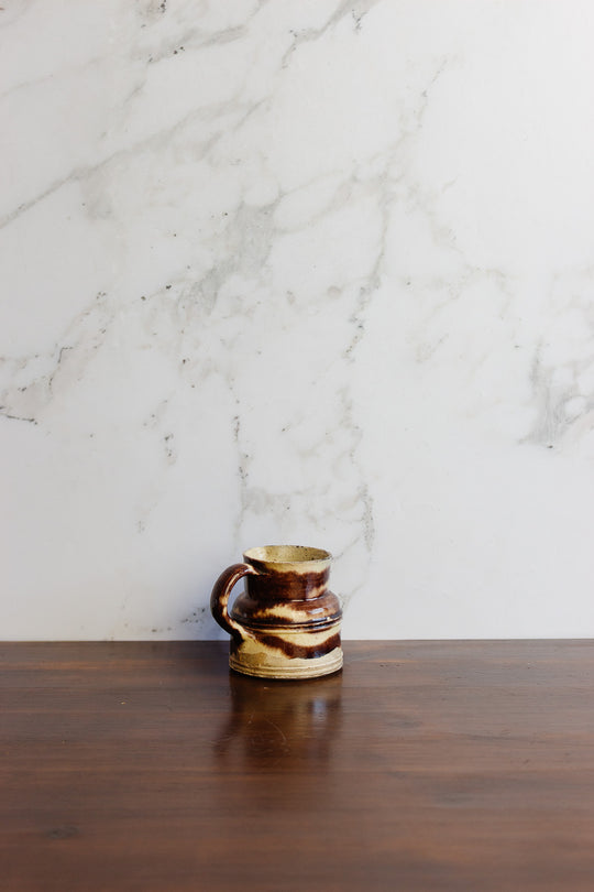 antique French Dieulefit ceramic creamer