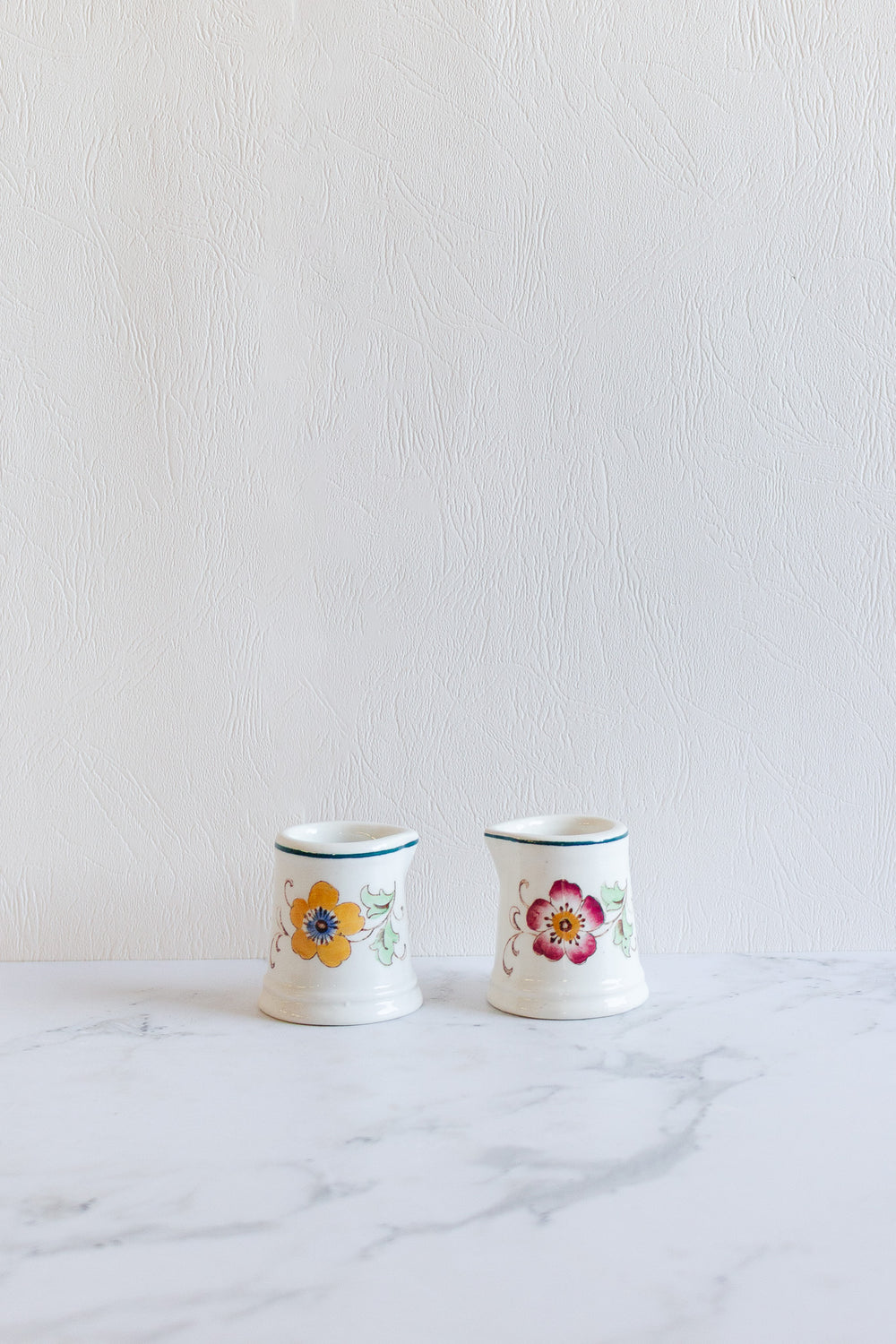 wood and sons burslem "florida" pair of creamers