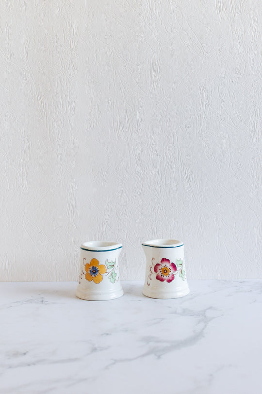 wood and sons burslem "florida" pair of creamers