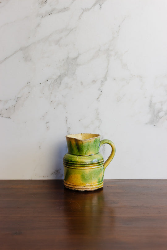 antique french earthenware pitcher