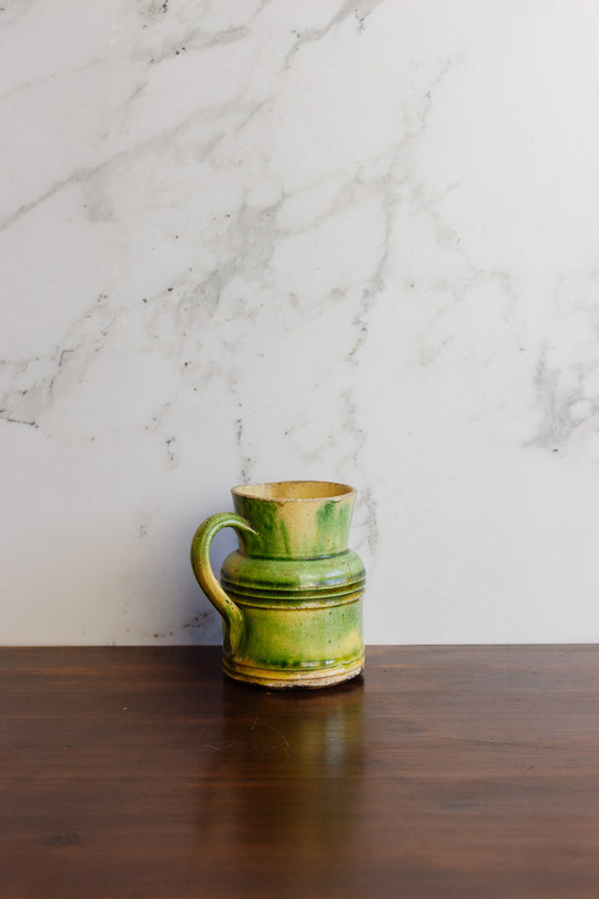 antique french earthenware pitcher