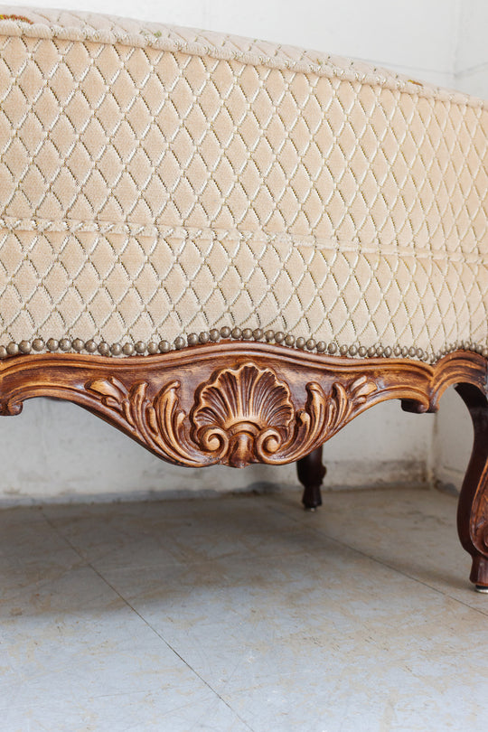 french louis xv style embroidered ottoman