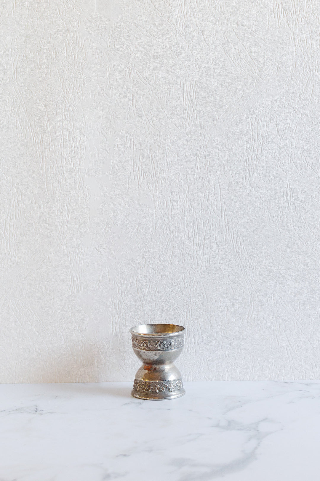 eclectic set of vintage french silver egg cups