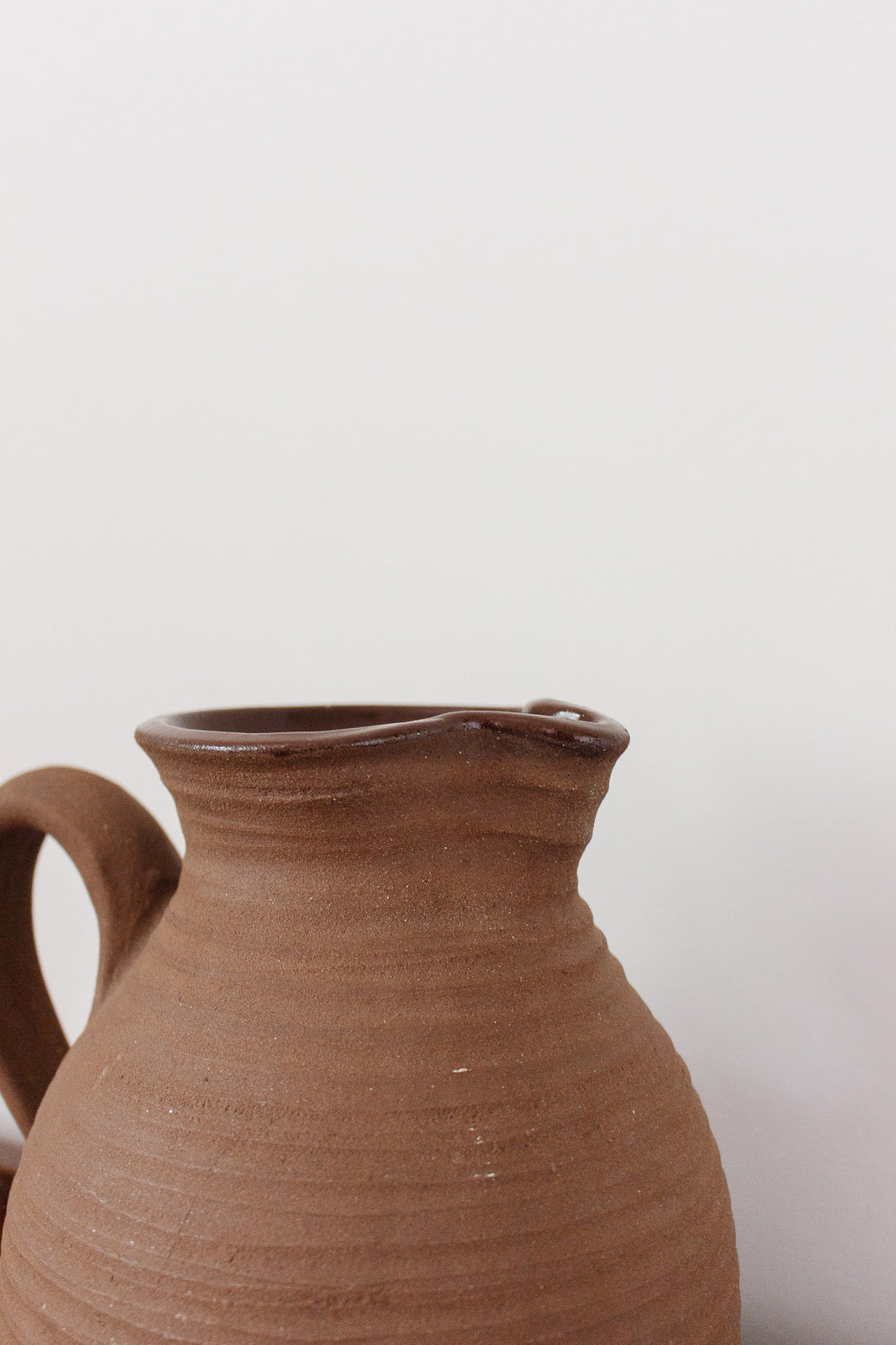 vintage french studio pottery pitcher