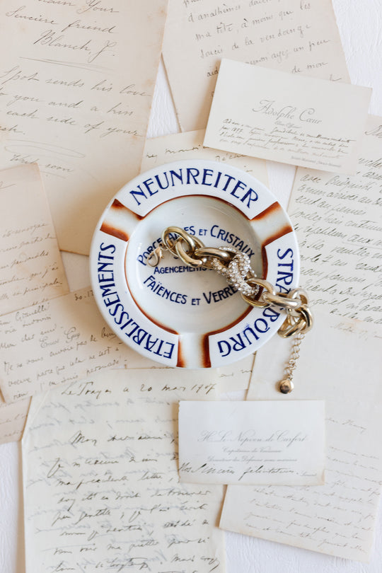 vintage french "établissements neunreiter stratsbourg: advertising ashtray