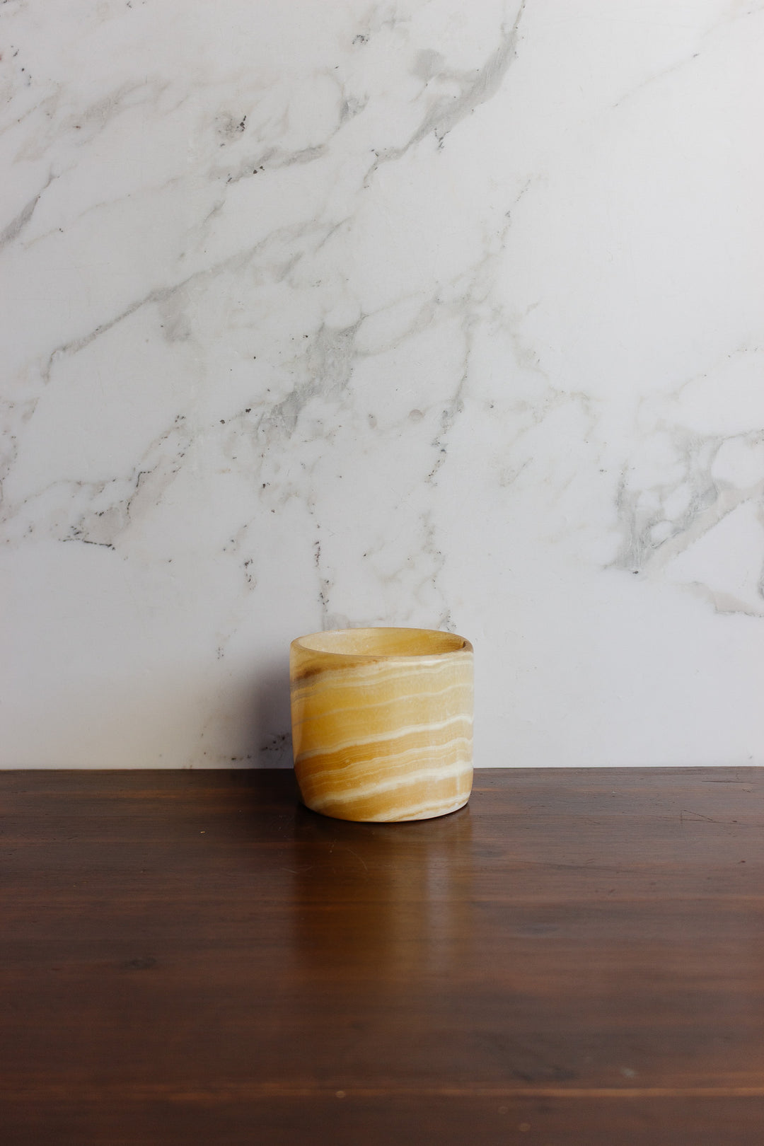 vintage french large onyx votive candle holder