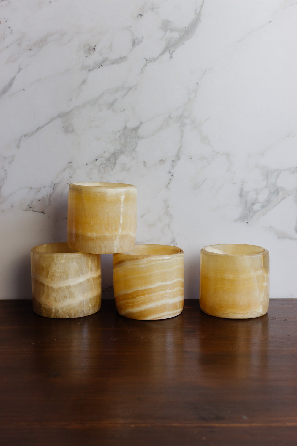 vintage french large onyx votive candle holder