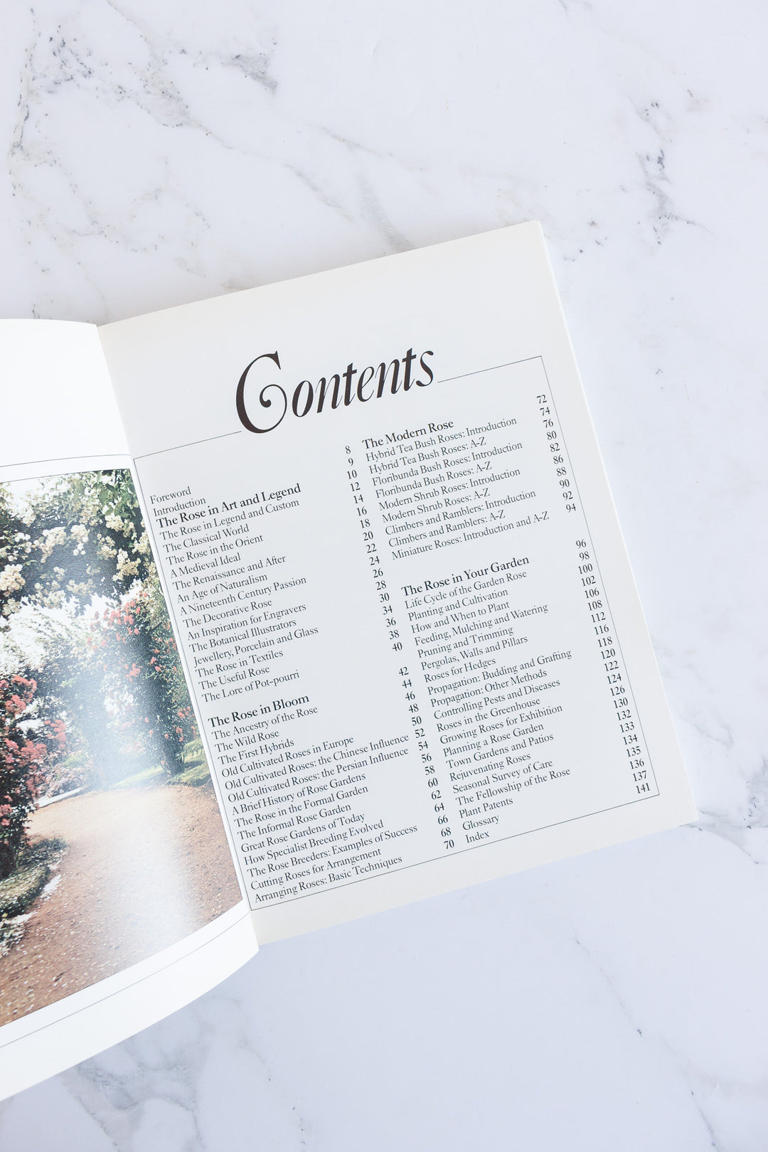 the rose vintage coffee table book