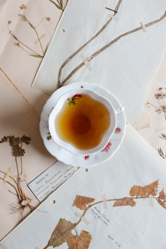 rare hammersley grandma's roses teacup and saucer