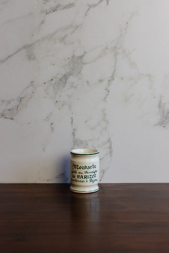 vintage french digoin sarreguemines mustard pot