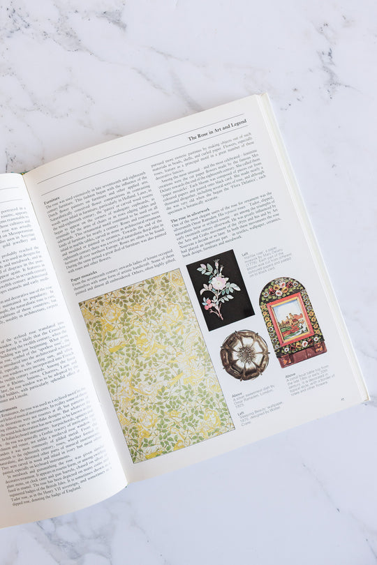 the rose vintage coffee table book