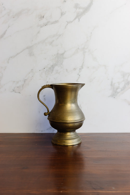 vintage french brass water pitcher