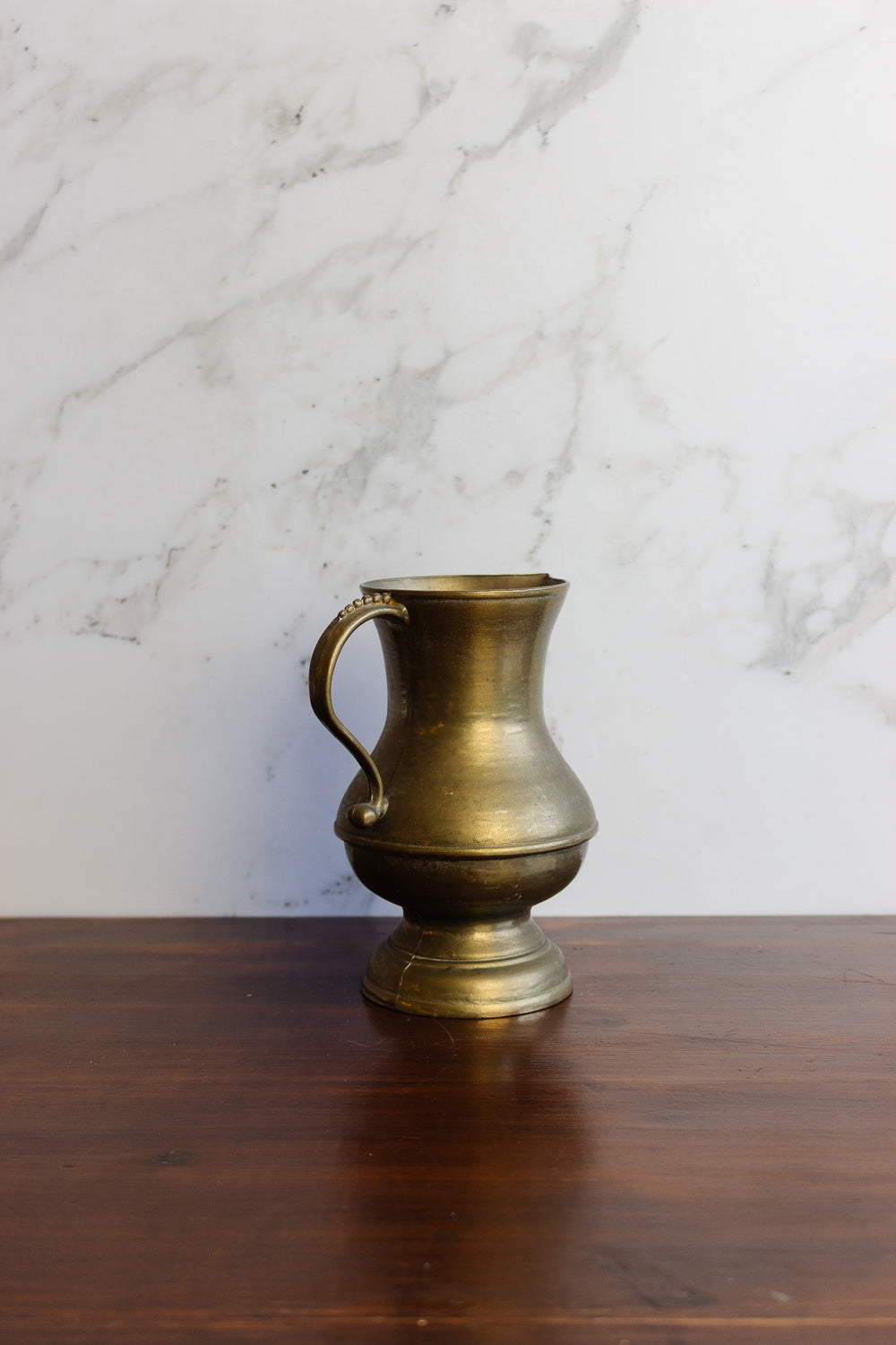 vintage french brass water pitcher