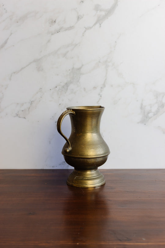 vintage french brass water pitcher