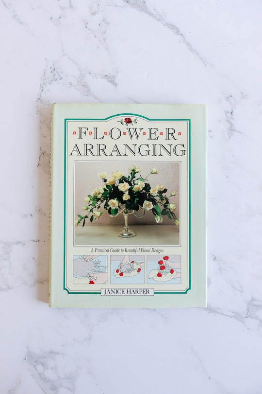 flower arranging vintage coffee table book