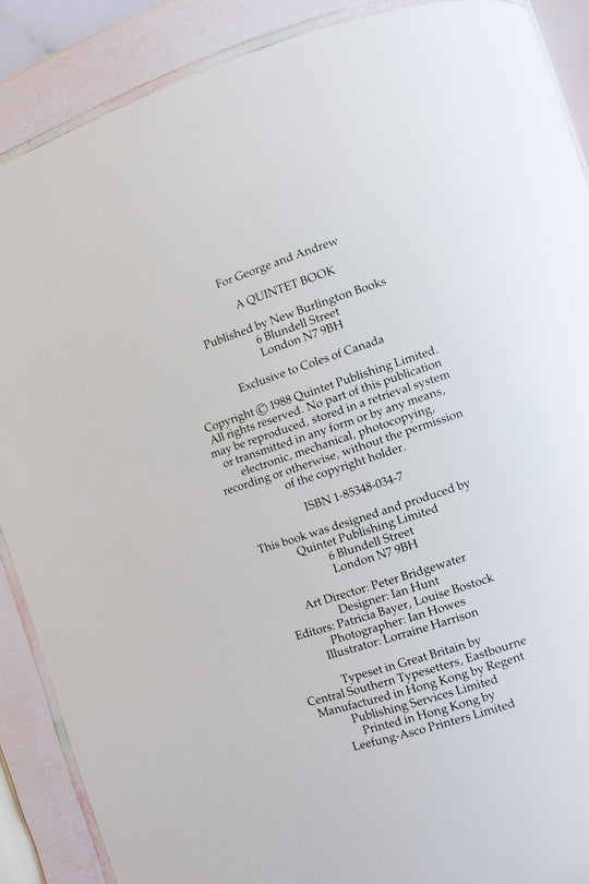 flower arranging vintage coffee table book