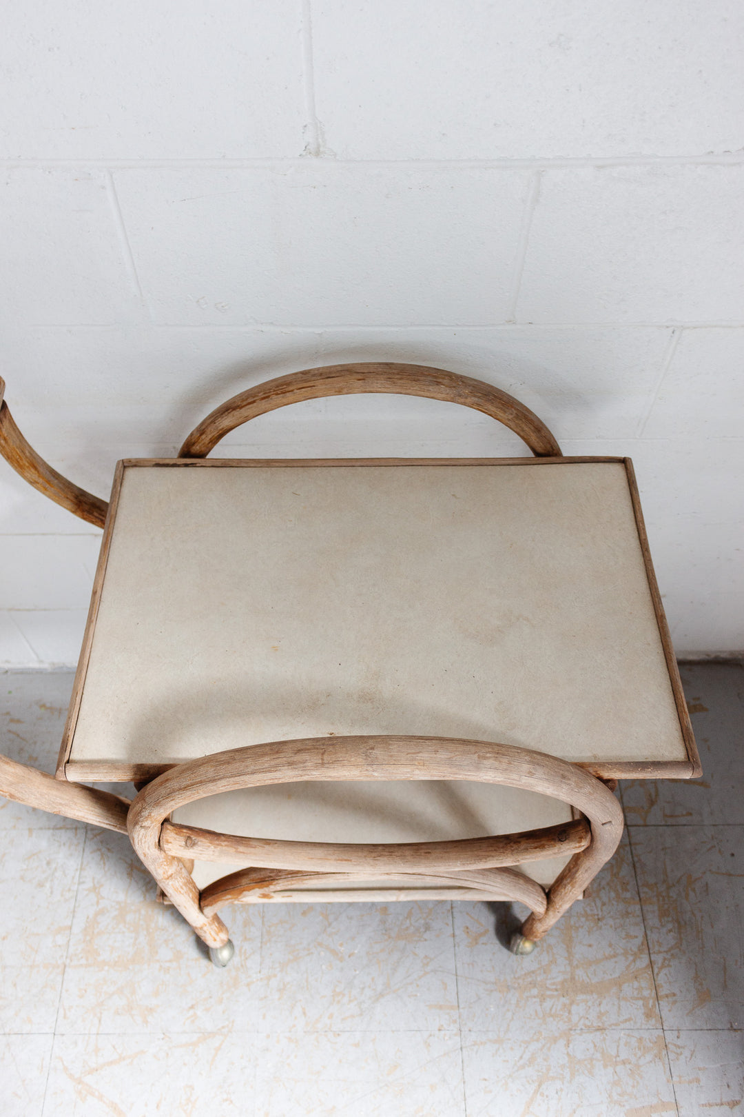 midcentury french bentwood cart