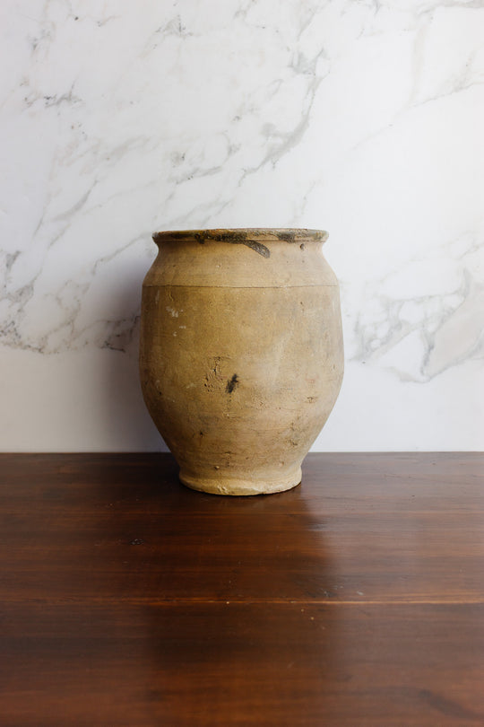 antique french stoneware vase