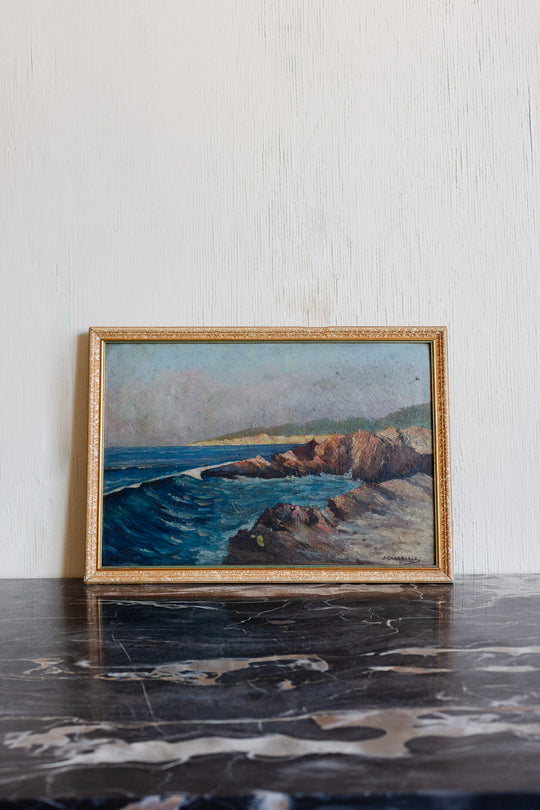 vagues sur les rochers