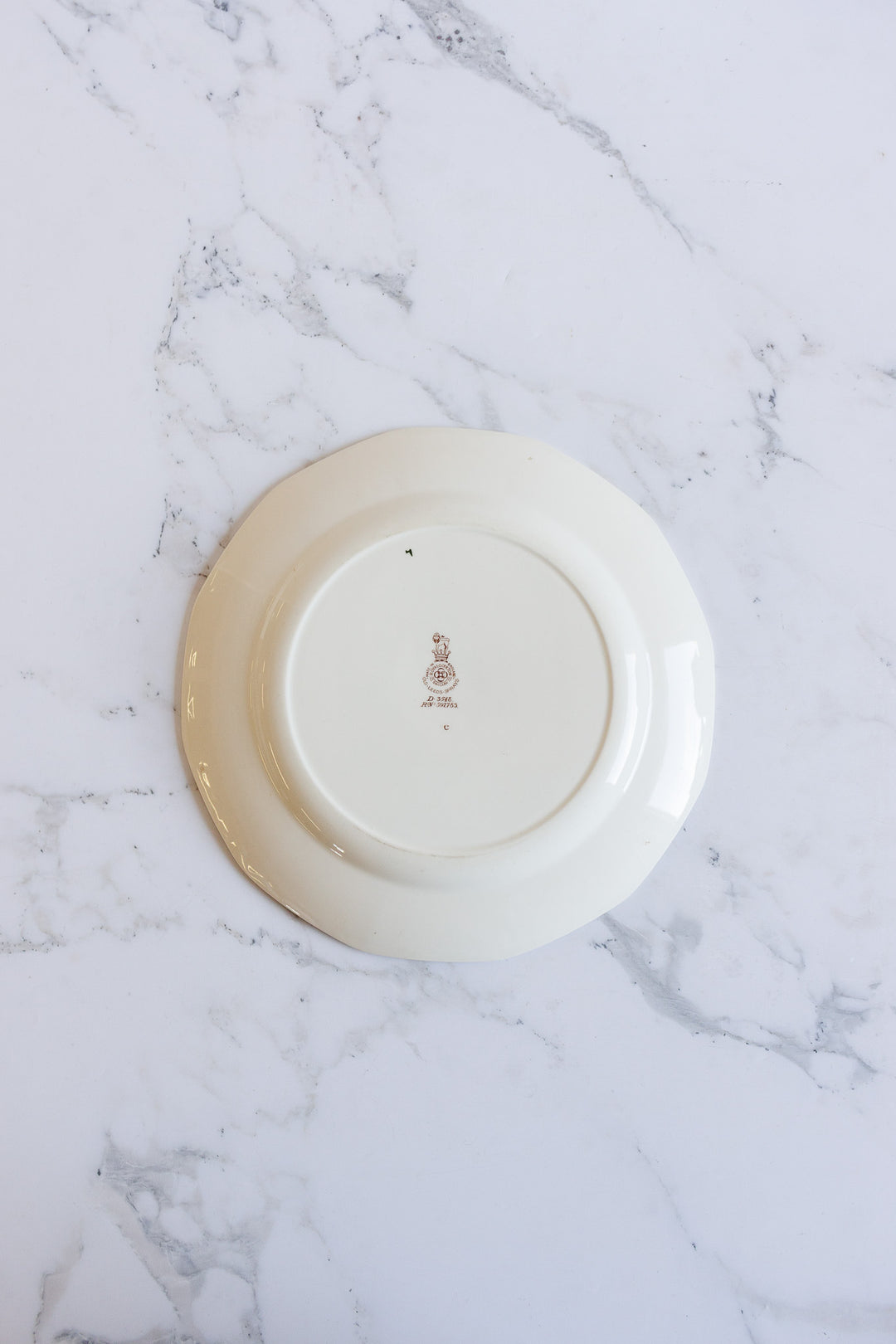 set of 5 royal doulton "old leeds sprays" dinner plates