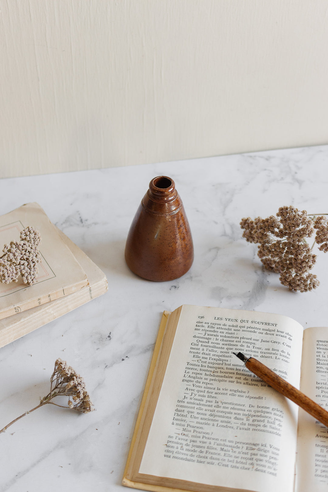 artisnal stoneware bud vase