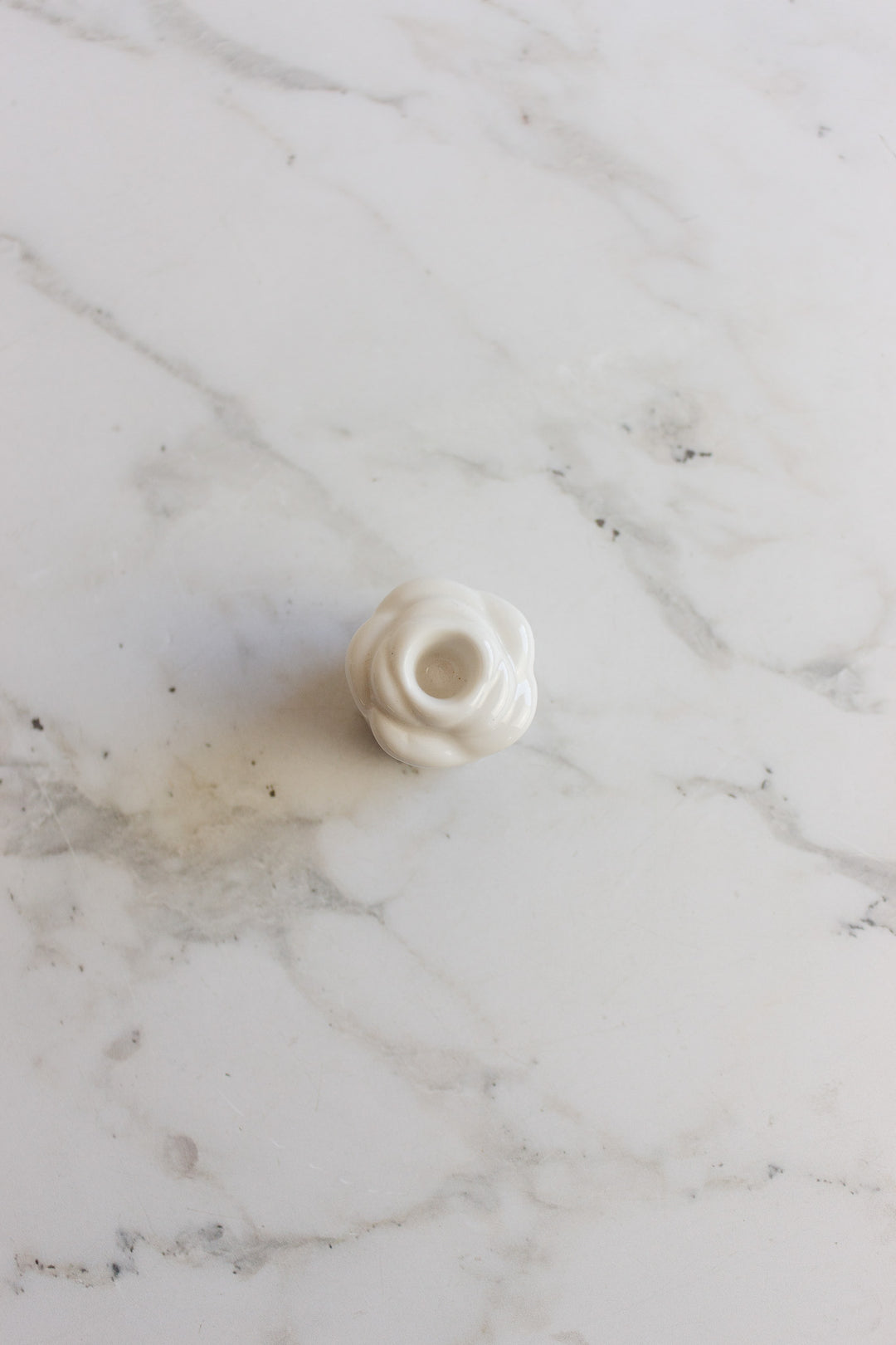 vintage french rosebud porcelain candle holders