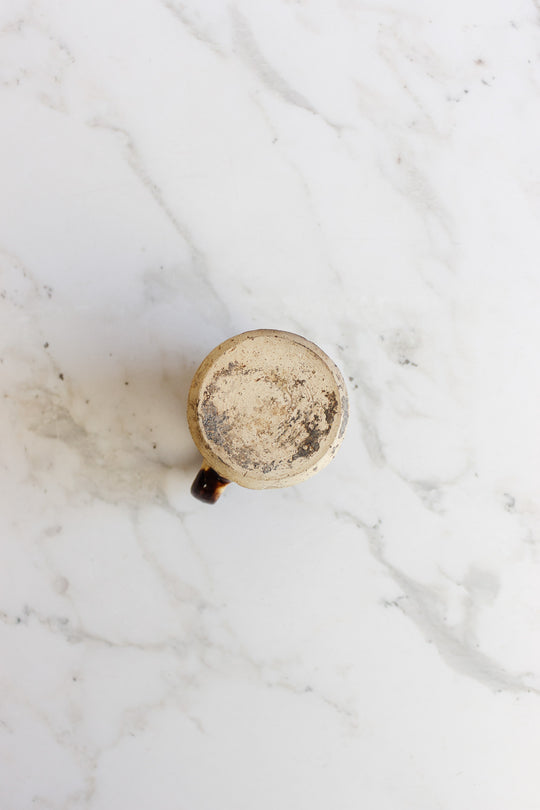 antique French Dieulefit ceramic creamer