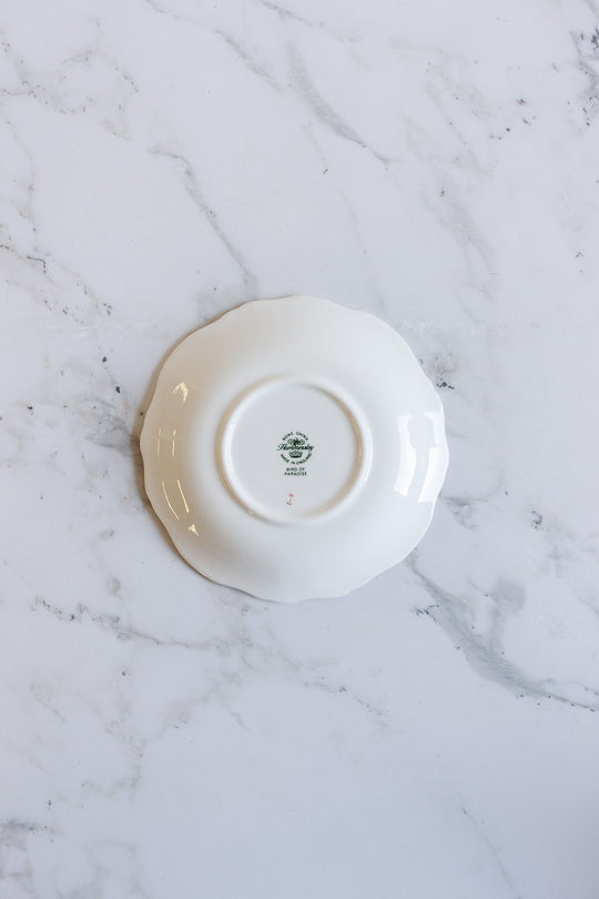 vintage hammersley "bird of paradise" teacup and saucer