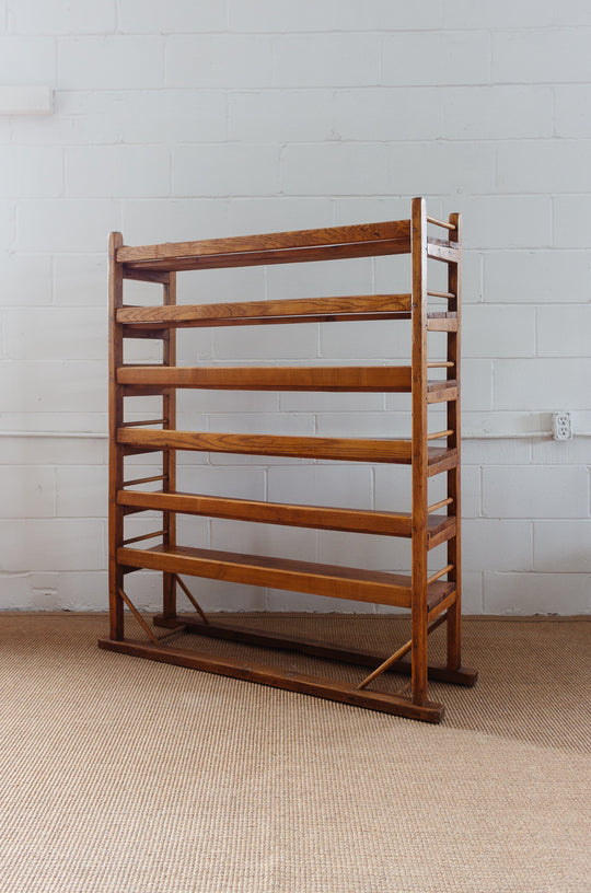 antique pine cobbler’s drying rack