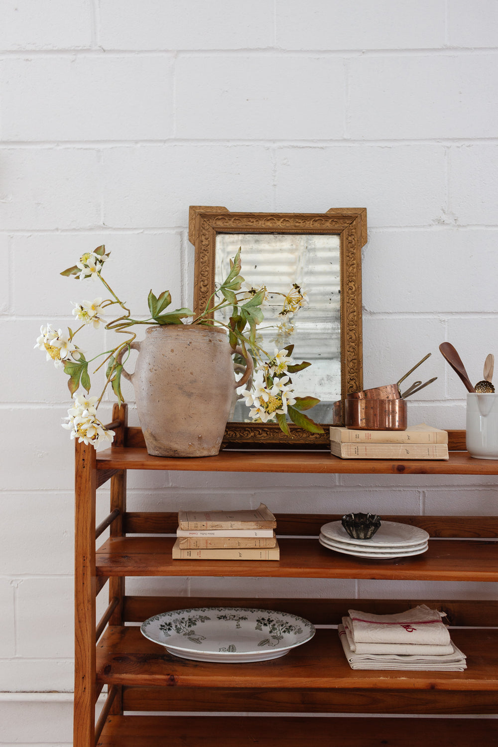 antique pine cobbler’s drying rack