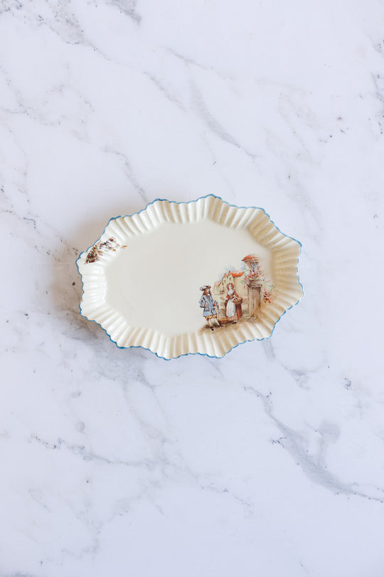 vintage meakin scalloped "sunshine" catch all