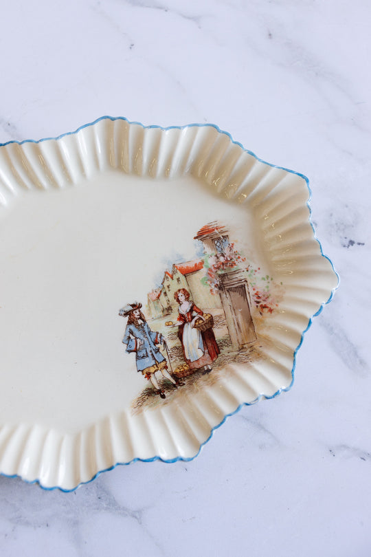 vintage meakin scalloped "sunshine" catch all