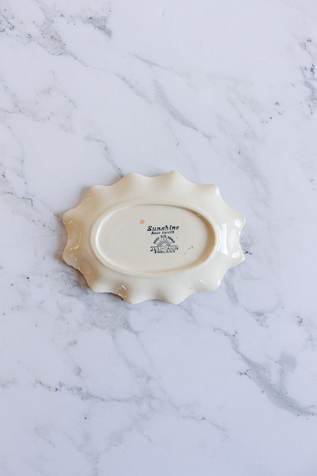 vintage meakin scalloped "sunshine" catch all
