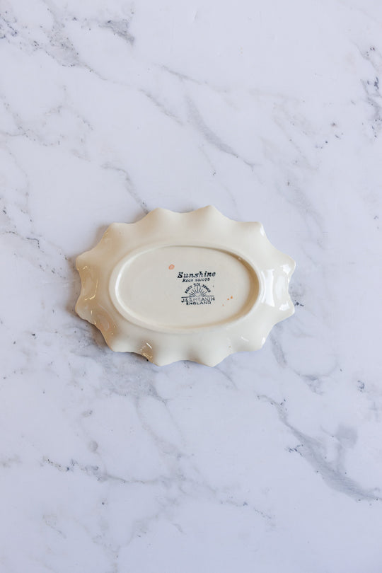 vintage meakin scalloped "sunshine" catch all