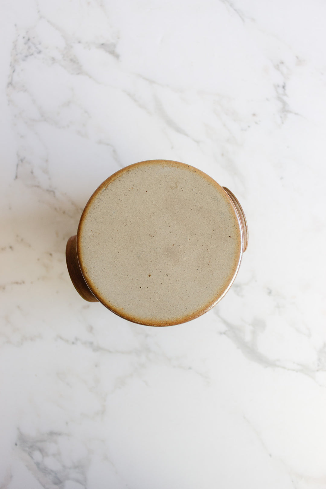 vintage french stoneware salt cellar
