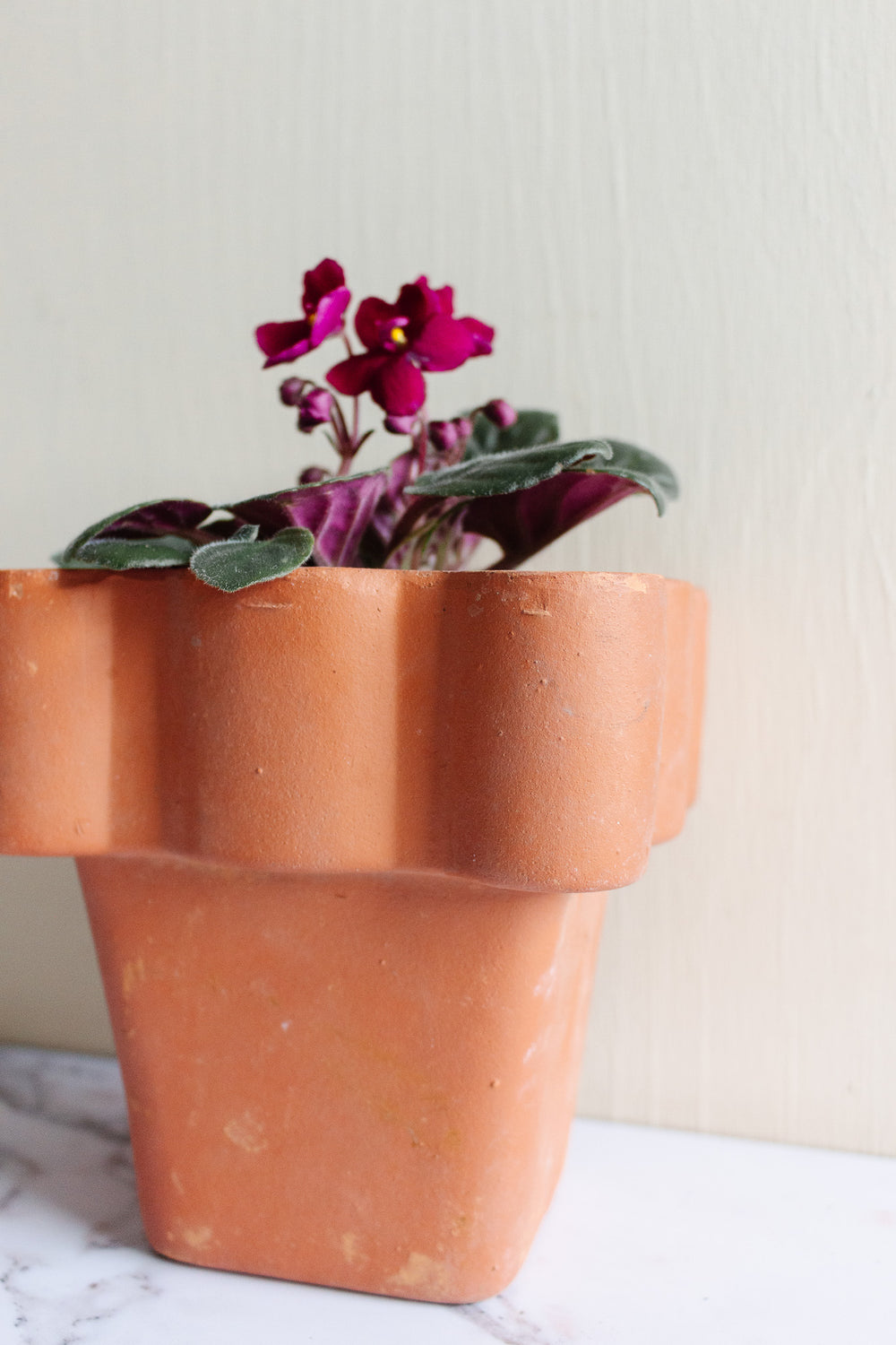 1930s French art deco terra cotta planter