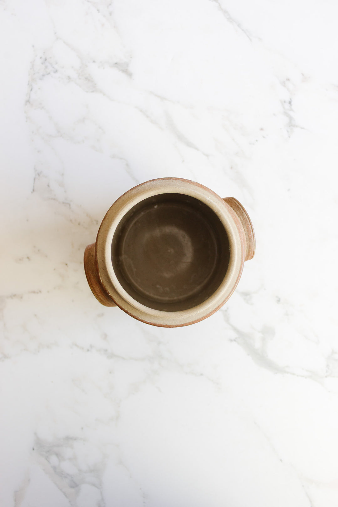 vintage french stoneware salt cellar